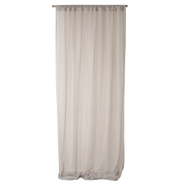Κουρτίνα Mε Τρέσα 1060 Beige Viopros 140X270cm Πολυέστερ