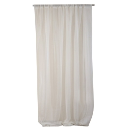 Κουρτίνα Mε Τρέσα 1060 Ecru Viopros 140X270cm Πολυέστερ