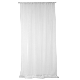 Κουρτίνα Mε Τρέσα 1060 White Viopros 280x270 Πολυέστερ
