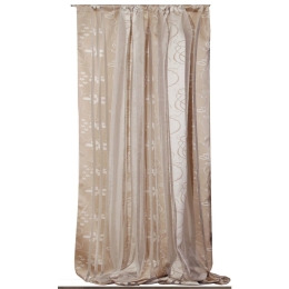 Κουρτίνα Mε Τρέσα 8330 Ecru Viopros 140X270cm Πολυέστερ