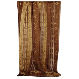 Κουρτίνα Mε Τρέσα 8330 Gold Viopros 140X270cm Πολυέστερ