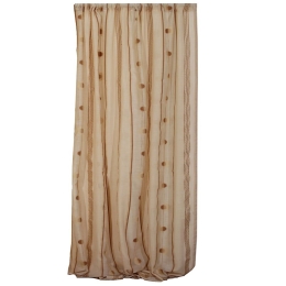 Κουρτίνα Mε Τρέσα 8504 Brown Viopros 140X270cm Πολυέστερ