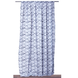 Κουρτίνα Mε Τρέσα Κάλβιν Grey Viopros 140X270cm Πολυέστερ