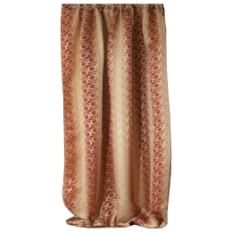 Κουρτίνα Mε Τρέσα Ρεβέκα Terracotta Viopros 140X270cm Πολυέστερ