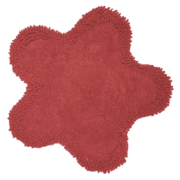 Ταπέτο Μπάνιου Μαργαρίτα Red Viopros 50 x 50cm 100% Βαμβάκι