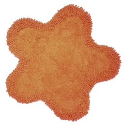 Ταπέτο Μπάνιου Μαργαρίτα Orange Viopros 50 x 50cm 100% Βαμβάκι