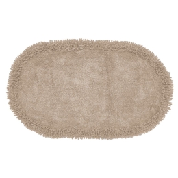 Ταπέτο Μπάνιου Ρέμι Beige Viopros 45x75cm 100% Βαμβάκι