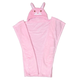 Κουβέρτα Βρεφική Fleece Με Κουκούλα 88 Pink Viopros Αγκαλιάς Πολυέστερ