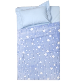 Κουβέρτα Βρεφική Άστερ Flannel Fleece Που Φωσφορίζει Στο Σκοτάδι Ciel Viopros Αγκαλιάς Πολυέστερ
