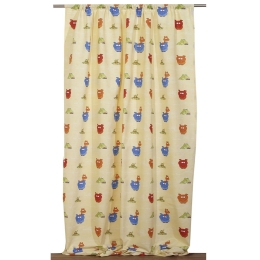 Κουρτίνα Παιδική με Τρέσα Ζούγκλα Multi  Viopros 140X270cm Πολυέστερ