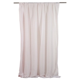 Κουρτίνα Με Τρέσα Κονφετί Pink Viopros 140X270cm Πολυέστερ