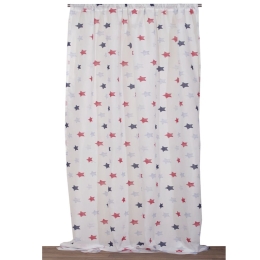 Κουρτίνα Παιδική με Τρέσα Φράνκι Blue Viopros 140X270cm Πολυέστερ