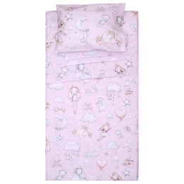 Πάπλωμα Βρεφικό Όναρ Pink Viopros 100% Βαμβάκι