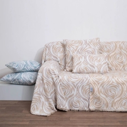 Ριχτάρι 1566 Beige Anna Riska Διθέσιο 180x240cm 100% Βαμβάκι