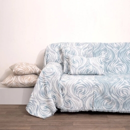 Ριχτάρι 1566 Lake Blue Anna Riska Διθέσιο 180x240cm 100% Βαμβάκι