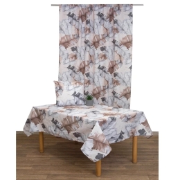 Τραπεζομάντηλο Αλίνα Grey Viopros 140X240 Πολυέστερ
