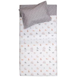 Κουβέρτα Παιδική Σάμι White Viopros Μονό 150x245cm 100% Βαμβάκι