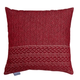 Μαξιλάρι Διακοσμητικό (Με Γέμιση) 1446 Red Anna Riska 55X55 Chenille
