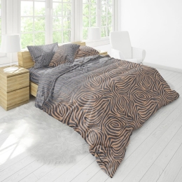 Παπλωματοθήκη (Σετ 2τμχ) Premium 5007 Anthracite Anna Riska Ημίδιπλο 180x240cm 100% Βαμβάκι