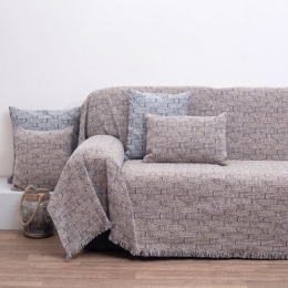 Ριχτάρι 1444 Beige Anna Riska Τετραθέσιο 180x320cm Chenille