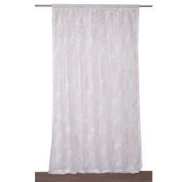Κουρτίνα 1008 Με Τρέσα White Viopros 280x270cm 280x270cm Πολυέστερ
