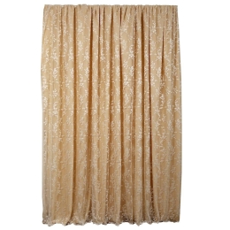Κουρτίνα 1017 Με Τρέσα Ecru Viopros 280x270cm 280x270cm Πολυέστερ