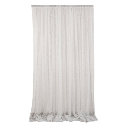 Κουρτίνα 1020 Με Τρέσα Ecru Viopros 280x270cm 280x270cm Πολυέστερ