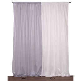 Κουρτίνα 1070 Με Τρέσα Grey Viopros 280x270cm 280x270cm Πολυέστερ