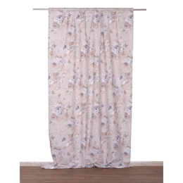 Κουρτίνα Ίριδα Με Τρέσα Linen Viopros 140X270cm 140x270cm Βαμβάκι-Πολυέστερ