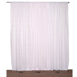 Κουρτίνα Παιδική Με Τρέσα Εστέλε Pink Viopros 280x270cm 280x270cm Πολυέστερ