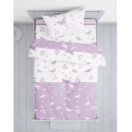 Πάπλωμα Βρεφικό Βαλέρια Lila Viopros 120x160cm 100% Βαμβάκι