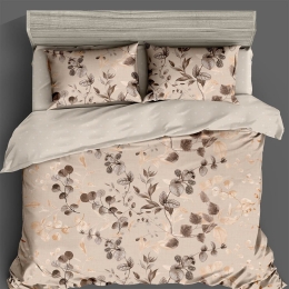 Πάπλωμα Τυπωτό 5305 Beige Viopros Μονό 160x240cm Microfiber-Polyester