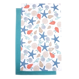Ποτηρόπανα Τυπωτά 64 (Σετ 2τμχ) Multi Viopros 40x60cm 100% Βαμβάκι