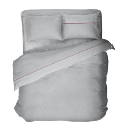 Σεντόνια 2543 Φανελένια (Σετ 3τμχ) Grey Viopros Μονό 165x270cm 100% Βαμβάκι