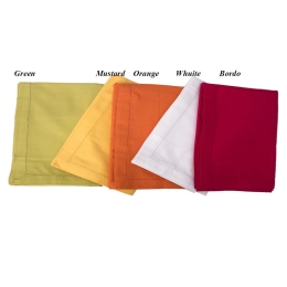 Τραπεζομάντηλο 3972 Orange Viopros 135X135cm 135x135cm 100% Βαμβάκι