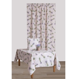 Τραπεζομάντηλο Λεβάντα Linen Viopros 140Χ140 140x140cm Βαμβάκι-Πολυέστερ