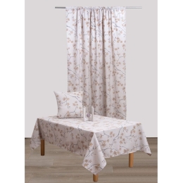 Τραπεζομάντηλο Ρούμπι Beige Viopros 140Χ180 140x180cm Βαμβάκι-Πολυέστερ