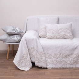 Ριχτάρι 1572 Beige Anna Riska Διθέσιο 180x240cm 100% Βαμβάκι