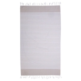 Πετσέτα Θαλάσσης - Παρεό Αρένα Beige Viopros Θαλάσσης 100% Βαμβάκι