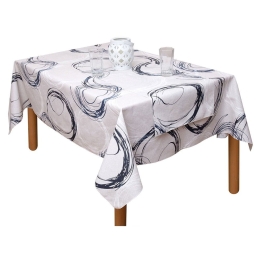 Runner Αλέκιαστο Τάνια Blue Viopros 40x160 Βαμβάκι-Πολυέστερ