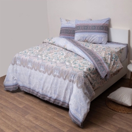 Πάπλωμα Τζάσμιν (Σετ 3τμχ) Multi Viopros Υπέρδιπλo 220x240cm 100% Βαμβάκι