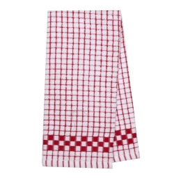 Ποτηρόπανο Κάρολ Red Viopros 45x75cm 100% Βαμβάκι