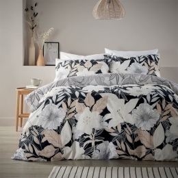 Σεντόνια 832 Με Λάστιχο (Σετ 4τμχ) Black-Grey Viopros Υπέρδιπλο 160x225cm Βαμβάκι-Πολυέστερ