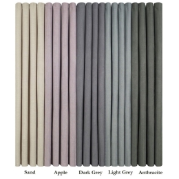 Κουρτίνα 5815 Με Τρουκς Anthracite Viopros 132x240 Πολυέστερ
