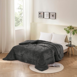 Κουβερτοπάπλωμα Vienna Anthracite Anna Riska Υπέρδιπλo 220x240cm Πολυέστερ