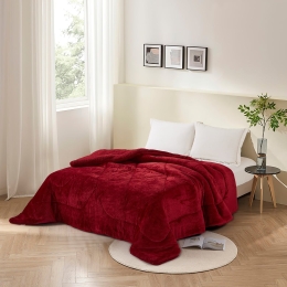 Κουβερτοπάπλωμα Vienna Bordo Anna Riska Ημίδιπλο 160x220cm Πολυέστερ