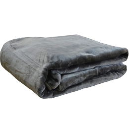 Κουβέρτα Βελουτέ 5 Anthracite Anna Riska King Size 240x260cm Πολυέστερ