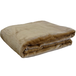 Κουβέρτα Βελουτέ 7 Beige Anna Riska Ημίδιπλο 160x220cm Πολυέστερ
