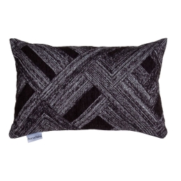 Μαξιλάρι Διακοσμητικό (Με Γέμιση) 1448 Black Anna Riska 32x52 Chenille