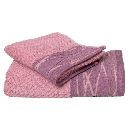 Πετσέτες Nefeli 3 Σε Συσκευασία Δώρου (Σετ 3τμχ) Lilac Pink Anna Riska Σετ Πετσέτες 30x50cm 100% Βαμβάκι
